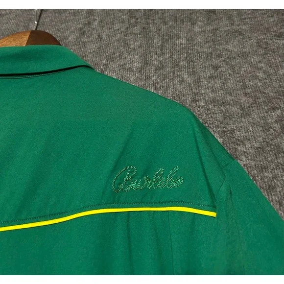 BURLEBO Green Polo Shirt with Yellow Accents - Picture 6 of 8